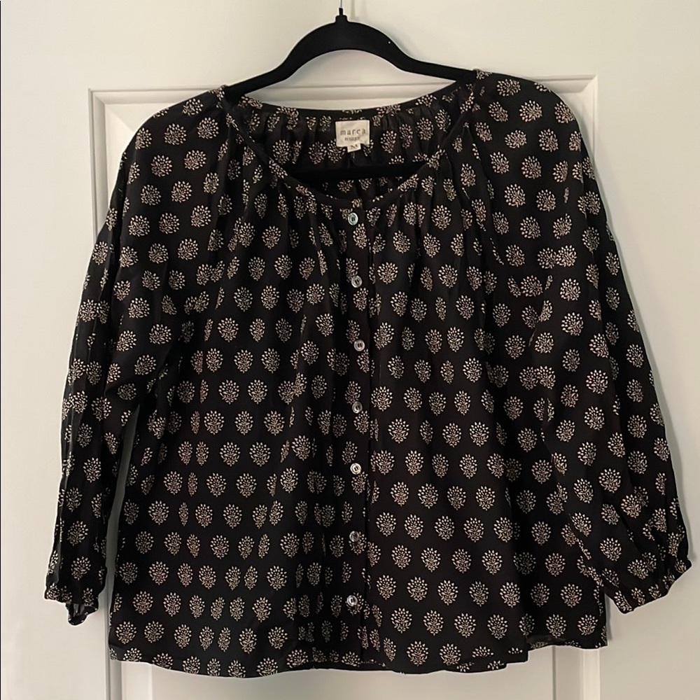 🖤Marea by Liz Joy Black Mini Meadow Sophie Top